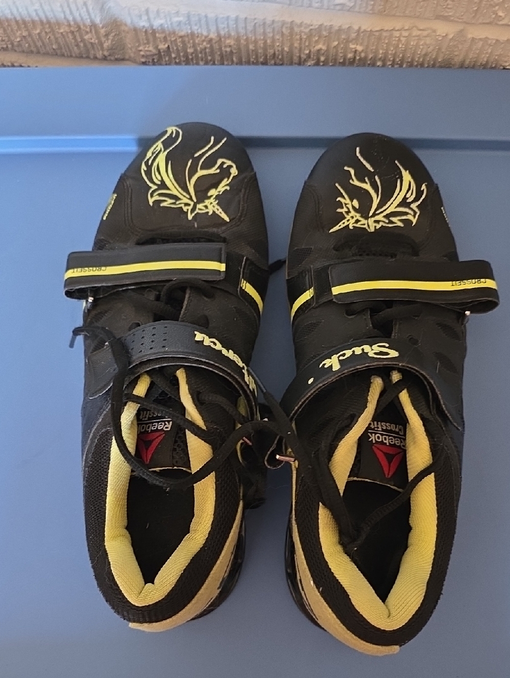 Reebok Black and Yellow CrossFit Training Shoes
